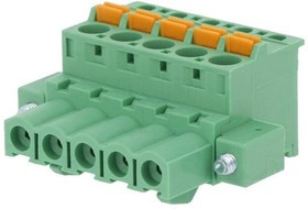 2EDGKDBM-5.08- 05P-14-00AH, Разъемный клеммник, 5,08мм, Кол-во полюс: 5, угловой 90°, вилка