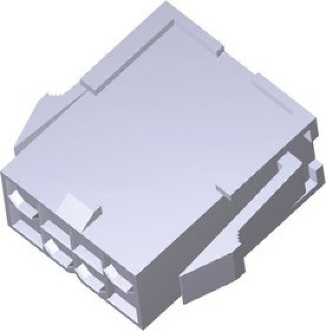 1969613-8, VAL-U-LOK Male Connector Housing, 4.2mm Pitch, 8 Way, 2 Row