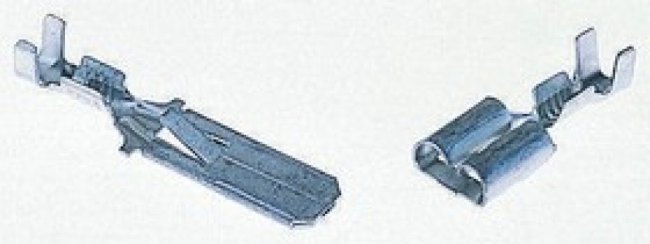 5-160446-2, FASTIN-FASTON .250 Uninsulated Female Spade Connector, Receptacle, 6.35 x 0.81mm Tab Size, 1mm² to 5-160446-2, FASTIN-FASTON .250 Uninsulated Female Spade Connector, Receptacle, 6.35 x 0.81mm Tab Size, 1mm² to