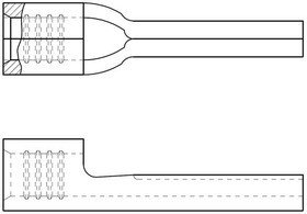19211-0003, Terminals WIRE PIN TERMINAL 22-18 AWG