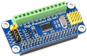 High-Precision AD HAT, Плата расширения (HAT) для Raspberry Pi, 10-канальный 32-Бит АЦП