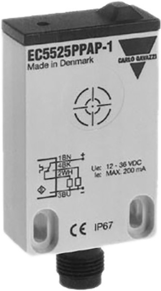 EC5525PPAP-1, Capacitive Sensor 25mm 200mA 50Hz 40V IP67