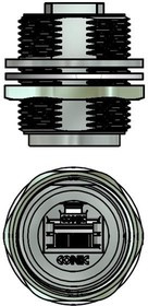 17-150154, Modular Connectors / Ethernet Connectors RJ45-IP67 M28TRDINLN RCP Ct6A MT SHLwHxc