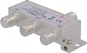 FC-3SPLIT, Разветвитель, винтами, 1000МГц, Вх: F "мама", Вых: F "мама" х3