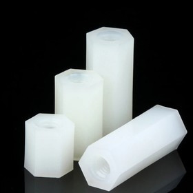 Стойка для печатных плат нейлоновая (белая) М3 высота 15мм (мама-мама)