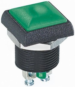 IRC3V232, Push Button Switch, Momentary, Panel Mount, 14.8mm Cutout, SPST, 250V ac, IP67