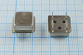 Управляемый напряжением (VCXO) кварцевый генератор 25МГц с перестройкой ПЧ:+/-100ppm, гк 25000 \VCXO Управляемый напряжением (VCXO) кварцевый генератор 25МГц с перестройкой ПЧ:+/-100ppm, гк 25000 \VCXO