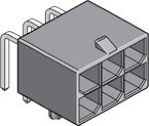 MX-76825-0010, Гнездо, провод-плата, "папа", Mega-Fit, 5,7мм, PIN: 10, Конф: 2х5