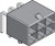 MX-76825-0010, Гнездо, провод-плата, "папа", Mega-Fit, 5,7мм, PIN: 10, Конф: 2х5