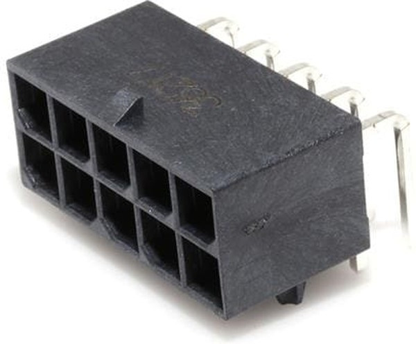MX-76825-0010, Гнездо, провод-плата, "папа", Mega-Fit, 5,7мм, PIN: 10, Конф: 2х5
