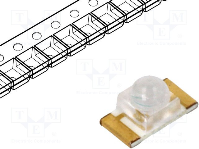 OSG5120641E, Светодиод, SMD, 1206, зеленый, 2000-2500мкд, 3,2x1,6x1,8мм, 35° OSG5120641E, Светодиод, SMD, 1206, зеленый, 2000-2500мкд, 3,2x1,6x1,8мм, 35°