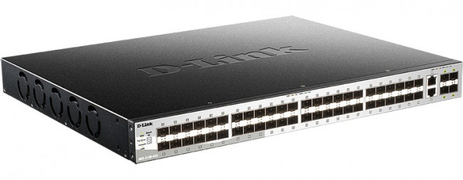 Коммутатор D-Link DGS-3130-54S/B1A 2x10Гбит/с 48SFP 4SFP+ управляемый Коммутатор D-Link DGS-3130-54S/B1A 2x10Гбит/с 48SFP 4SFP+ управляемый