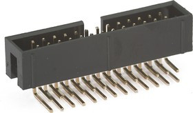 BH-26R (DS1013-26R) (IDC-26MR), Вилка на плату угловая 26pin 2.54мм
