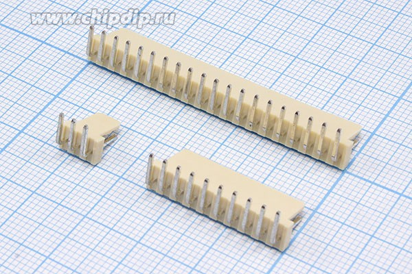 Штекер питания угловой W1, однорядный, 2 контакта, шаг 2.5, на плату, W1-02R; №2155 штек пит W1\1x 2\P2,5\плат\угл\W1-02R