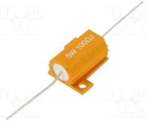 AHP5W-100RJ, Резистор: проволочный, с радиатором, 100Ом, 5Вт, ±5%, 50ppm/°C AHP5W-100RJ, Резистор: проволочный, с радиатором, 100Ом, 5Вт, ±5%, 50ppm/°C