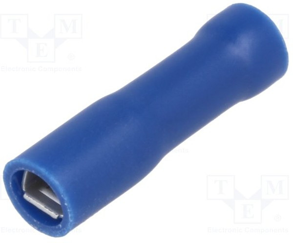 ST-011/B, Наконечник: плоский, 2,8мм, 0,8мм, "мама", 1,5-2,5мм2, обжим, синий ST-011/B, Наконечник: плоский, 2,8мм, 0,8мм, "мама", 1,5-2,5мм2, обжим, синий