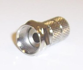 MC002853, Разъем РЧ / Коаксиальный, F Коаксиальный, Прямой Штекер с Гайкой, Поворотный, RG59/U