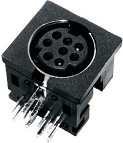 L-KLS1-285A-04-B, разъем MiniDIN гнездо на плату (аналог MDN-4FR)