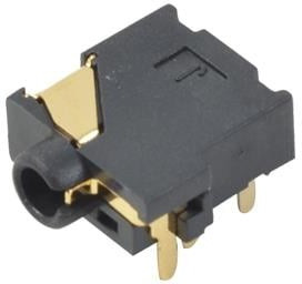 SJ1-42516, Phone Connectors 2.5 mm, Stereo, Right Angle, Through Hole, 4 Conductors, 0 2 Internal Switches, Audio Jack Connector