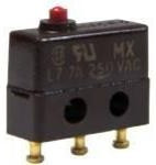 1SX74-T, Basic / Snap Action Switches 250 VAC 7 A Pin Plunger Actuator