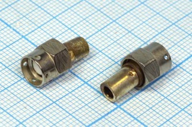 Высокочастотный разъём СР50-726ФВ, вилка на кабель; №276 СР50-726ФВ\каб\М6\[вилка]