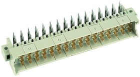 09061326931, DIN 41612 Connectors 32P 6A MALE R/A SLDR