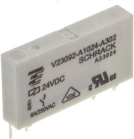 2-1393236-5 (V23092-A1024-A302), Реле 1 переключ. 24VDC, 6A/250VAC SPDT