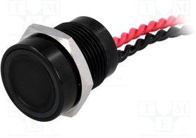 PS165P10Y21R12V, Переключатель: пьезоэлектрический, Пол: 2, SPST-NO, 0,2A/24ВAC