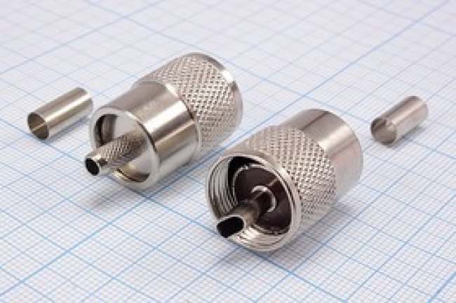 Штекер UHF на кабель RG58, обжимной; №961 шт UHF\RG58\\обж\