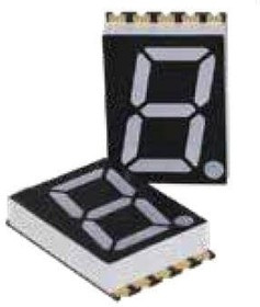 DSM7TA28106T, 7-сегментный светодиодный дисплей, Синий, 20 мА, 3.1 В, 210 мкд, 1, 7.11 мм