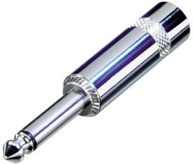 NYS224C-0, Phone Connectors 1/4" MONO LONG HANDL BLK CC RNG REAN