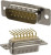 173-E15-113R001, 173 15 Way Right Angle Panel Mount D-sub Connector Plug, 2.75mm Pitch, with 4-40 Screw Locks