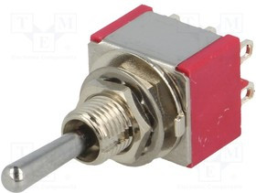 IC2401T1B1M1QE, Переключатель: тумблер, Пол: 3, DP3T, (ON)-OFF-(ON), 5A/125ВAC
