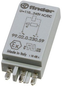 99.02.0.230.59, Модуль индикации; зеленый LED; 110...240В AC/DC
