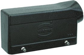 19370101520, Heavy Duty Power Connectors METAL HOOD HAN 10B 2 LVR LCKING