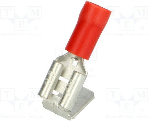 BM 00198, Наконечник: плоский, 6,3мм, 0,8мм, "мама"/"папа", 0,25-1,5мм2