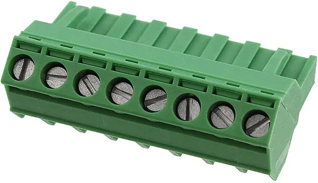 1826348, Pluggable Terminal Blocks 8 Pos 5.08mm pitch Plug 24-12 AWG Screw