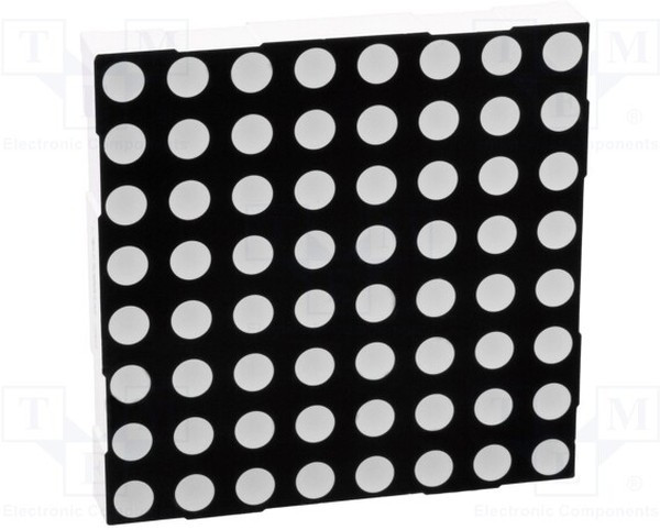 LMD23088AUE-101A-01, Дисплей: LED, матрица, 8x8, красный, 12,6мкд, катод, 60,2x60,2мм LMD23088AUE-101A-01, Дисплей: LED, матрица, 8x8, красный, 12,6мкд, катод, 60,2x60,2мм