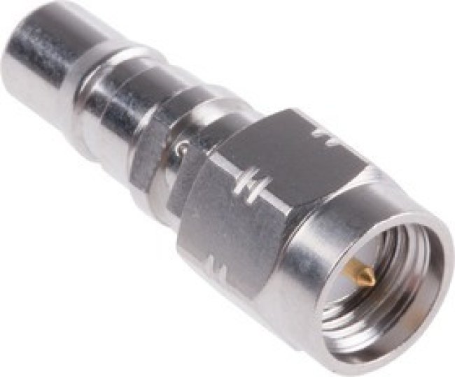 R191912000, Straight 50 RF Adapter QMA Socket to SMA Plug 6GHz