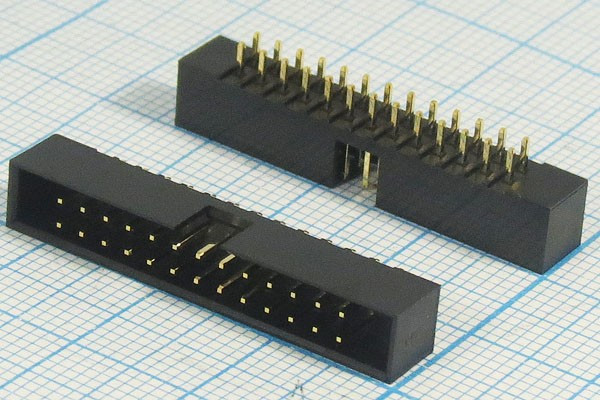 BH2-26(IDC2-26MS)pitch 2.00 mm, Разъём IDC BH2-26, вилка прямая, шаг 2 мм