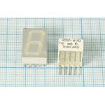 Светодиодный дисплей красный, 7 сегментов, 1 разряд, высота 14,2 мм, 4200 мкд, HDSP-H103; №7011 R СД