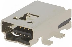 ESB33100000Z, Гнездо, USB A mini, SMT, PIN: 4, горизонтальный