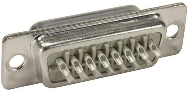 09672095604, 9 Way Panel Mount D-sub Connector Plug, 2.77mm Pitch 09672095604, 9 Way Panel Mount D-sub Connector Plug, 2.77mm Pitch