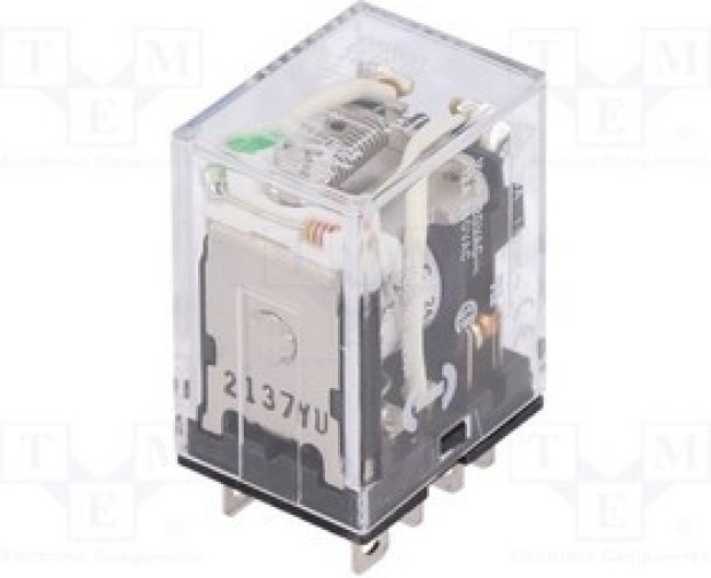 LY2N-D2-DC24, Реле: электромагнитное, DPDT, Uобмотки: 24ВDC, 10A/110ВAC, 10А LY2N-D2-DC24, Реле: электромагнитное, DPDT, Uобмотки: 24ВDC, 10A/110ВAC, 10А