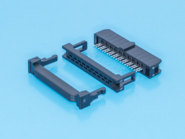 IDC2-20, Разъем IDC 2х10 гнездо на плоский кабель, шаг 2мм