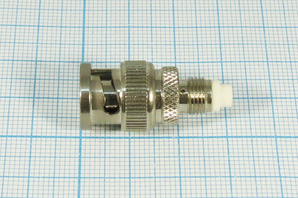 Разъем BNC вилка - разъем FME розетка