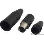 RT3FC-B-W, Гнездо XLR-mini на кабель прямое 3pin влагозащищенный