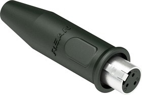 RT3FC-B-W, Гнездо XLR-mini на кабель прямое 3pin влагозащищенный