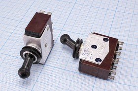 ТВ1-4, Тумблер, 1976г.; №342 B ПРыч\220В\ 5А\ON-OFF\d14,2\мет\ 8C\ТВ1-4\1976г.