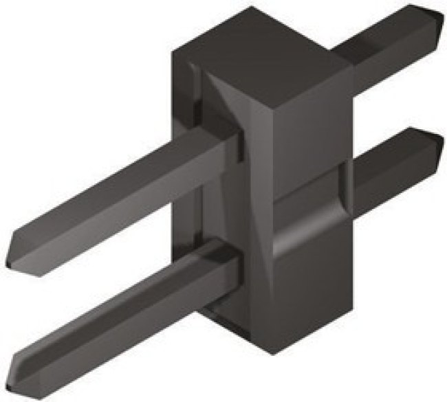 87758-0216, Milli-Grid Series Straight Through Hole Pin Header, 2 Contact(s), 2.0mm Pitch, 2 Row(s), Unshrouded